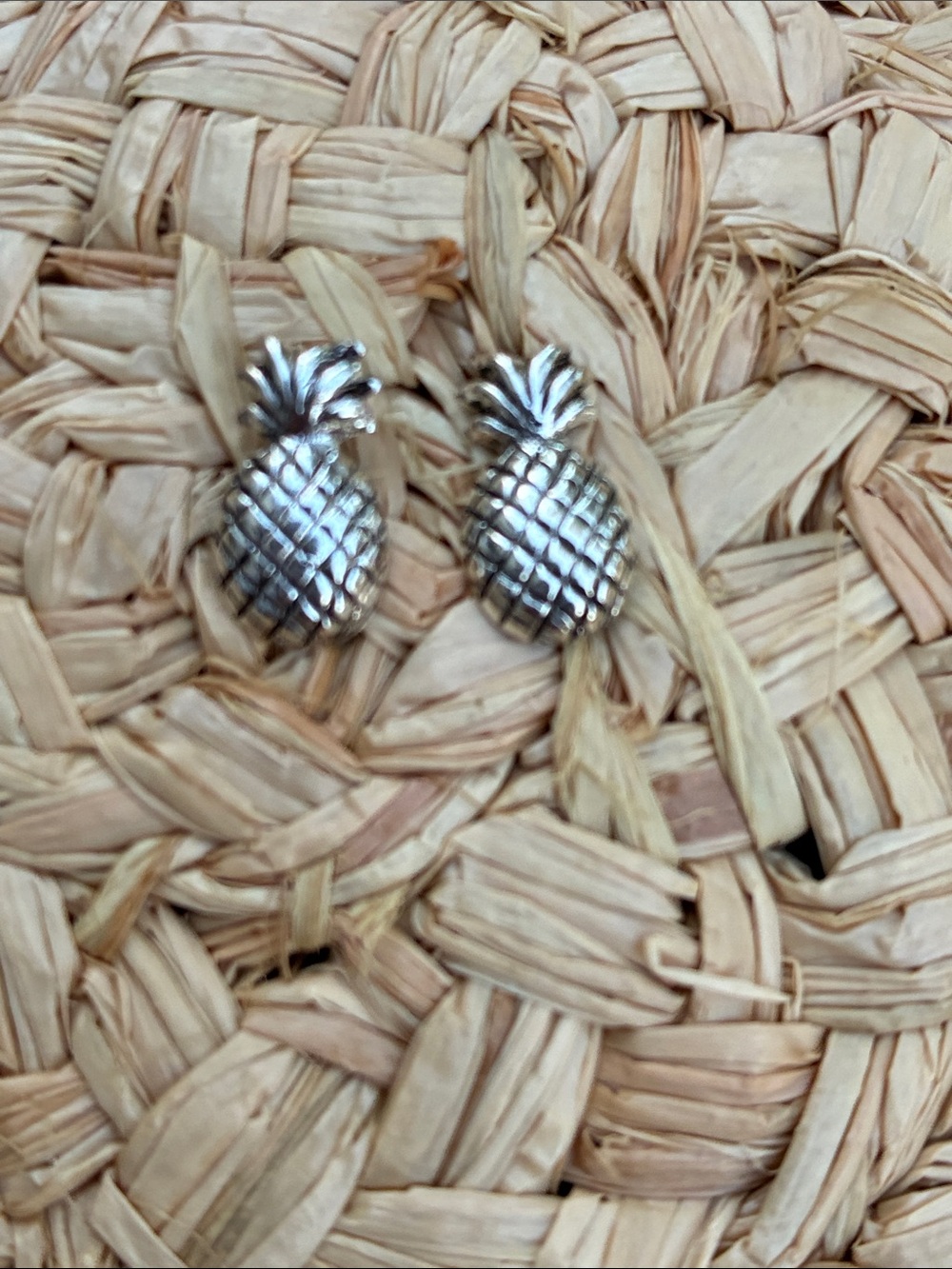 925 Sterling Silver Pineapple Stud Earrings - Women Jewelry 🍍